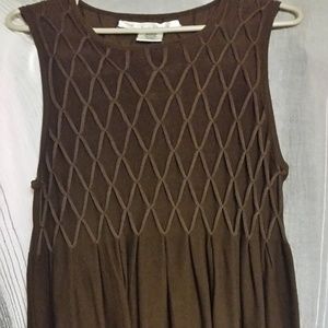 Max Studio Brown Knit mini dress NWT